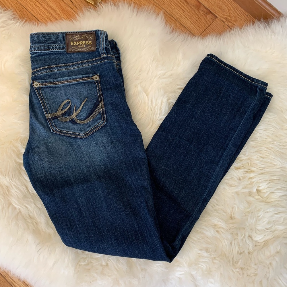 Express Skinny Low Rise Jeans